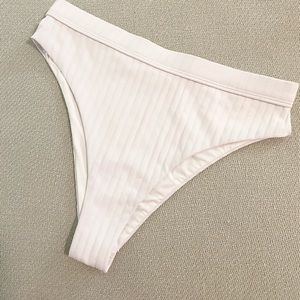 FRANKIES BIKINIS Jenna Ribbed High waist bikini bottom NEVER WORN